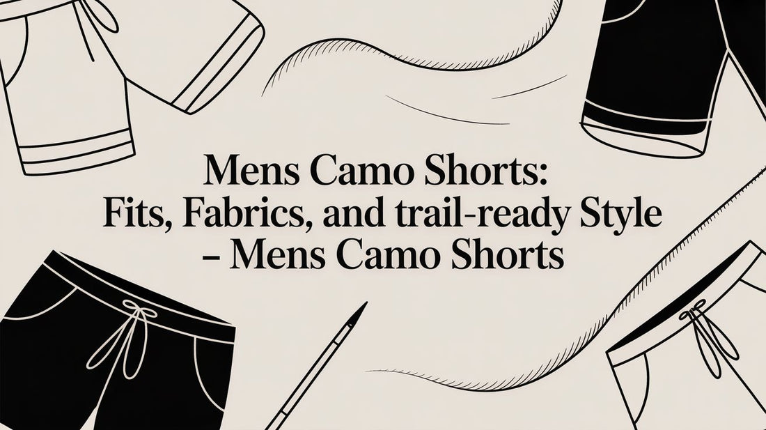 Mens camo shorts: Fits, fabrics, and trail-ready style - mens camo shorts